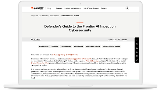 Lee Klarich: Defender's Guide to the Frontier AI Impact on Cybersecurity