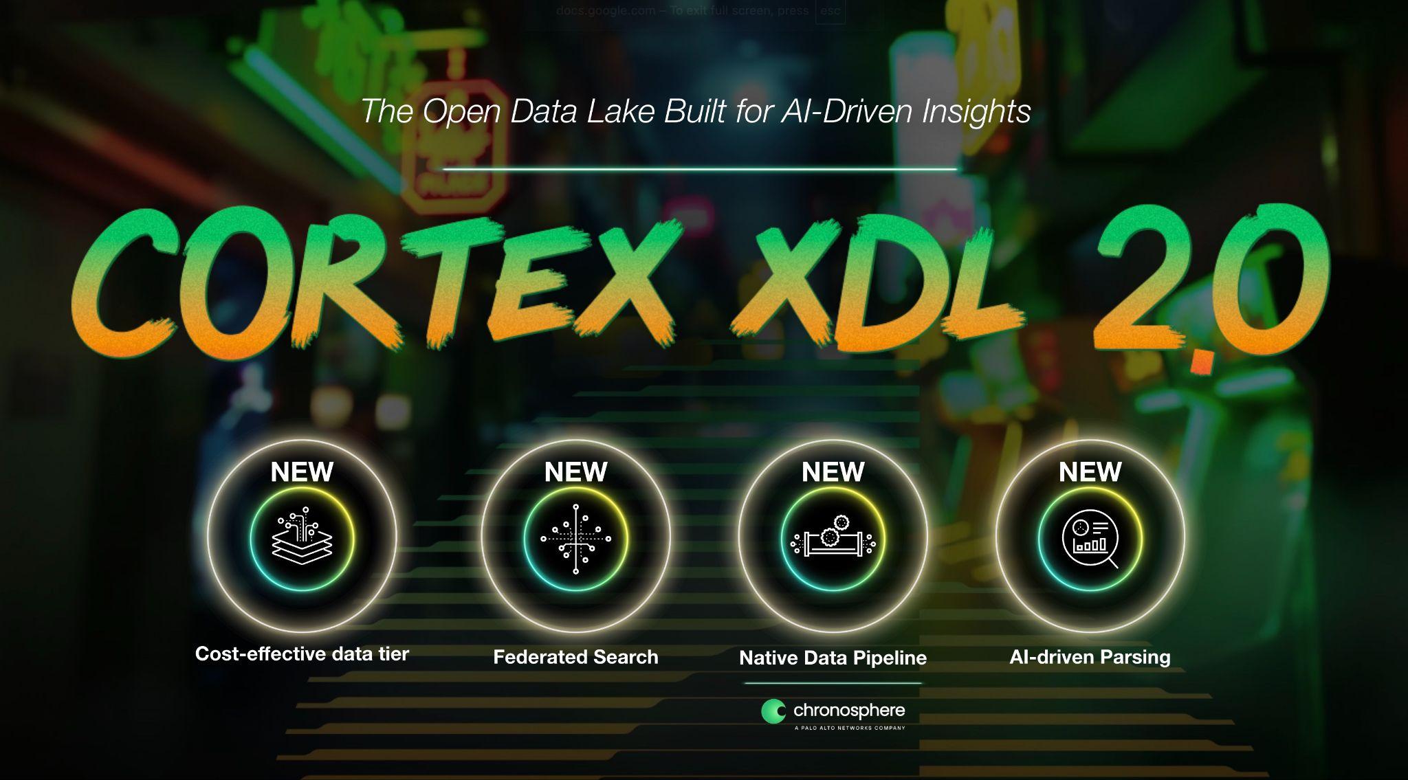 Cortex XDL 2.0: The open Data Lake built for AI-driven insights.