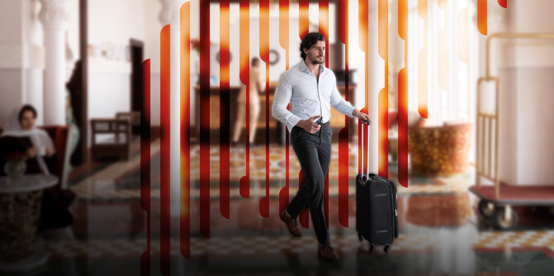 Sabre employee walking