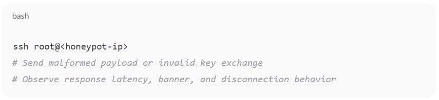 Attacker testing interaction depth Attacker testing interaction depth