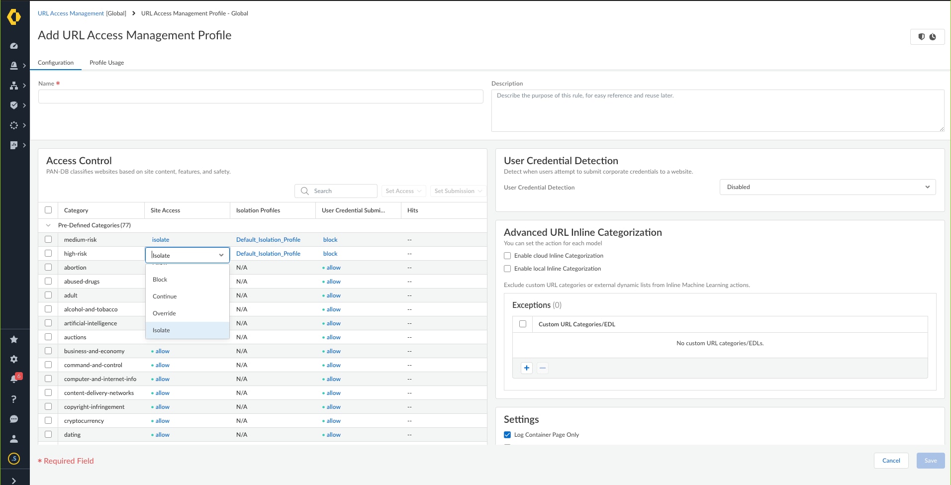 Remote Browser Isolation