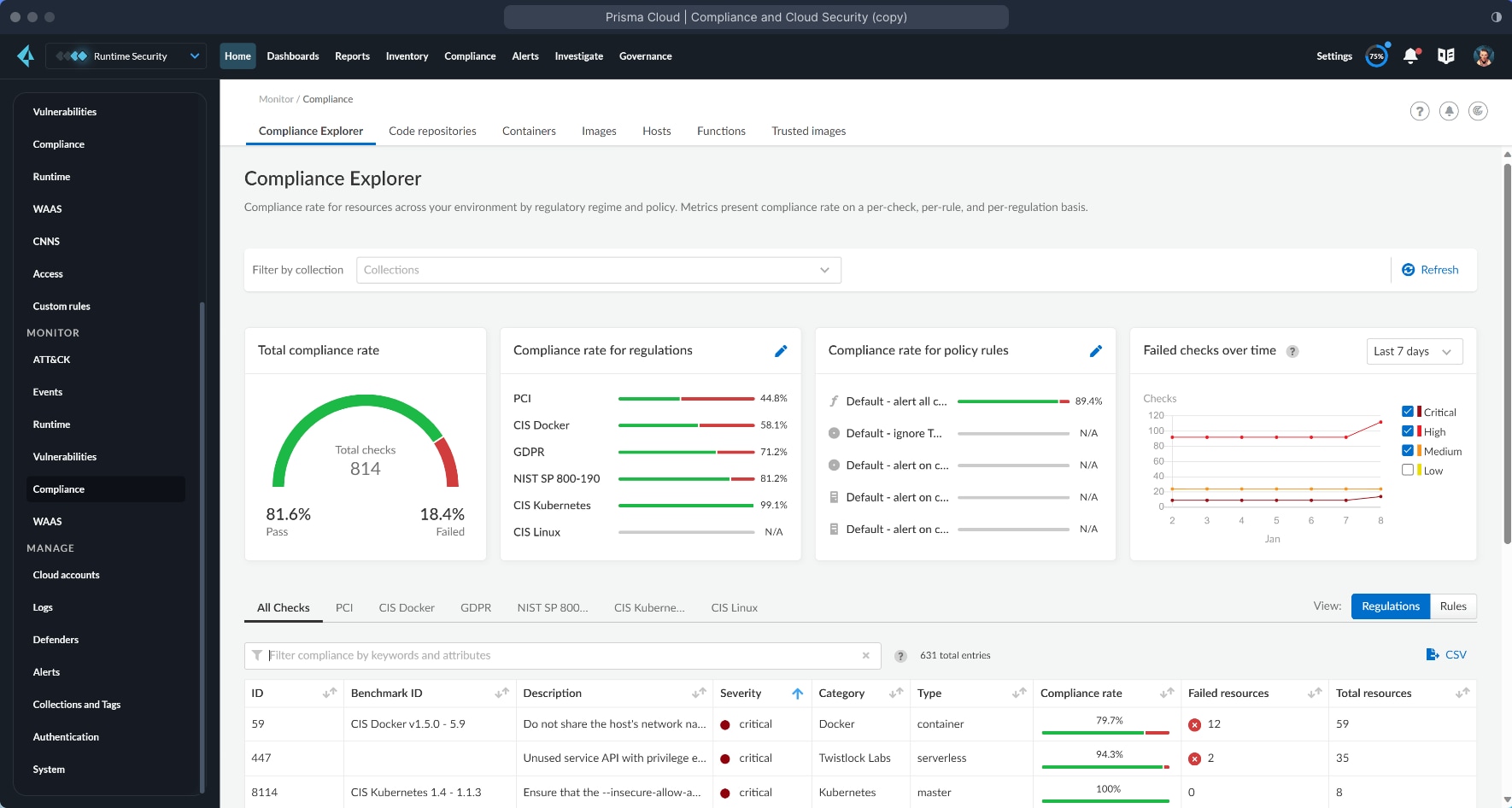 Prisma Cloud walkthroughs - Palo Alto Networks